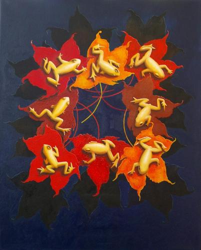 Frogs and Leaves 2